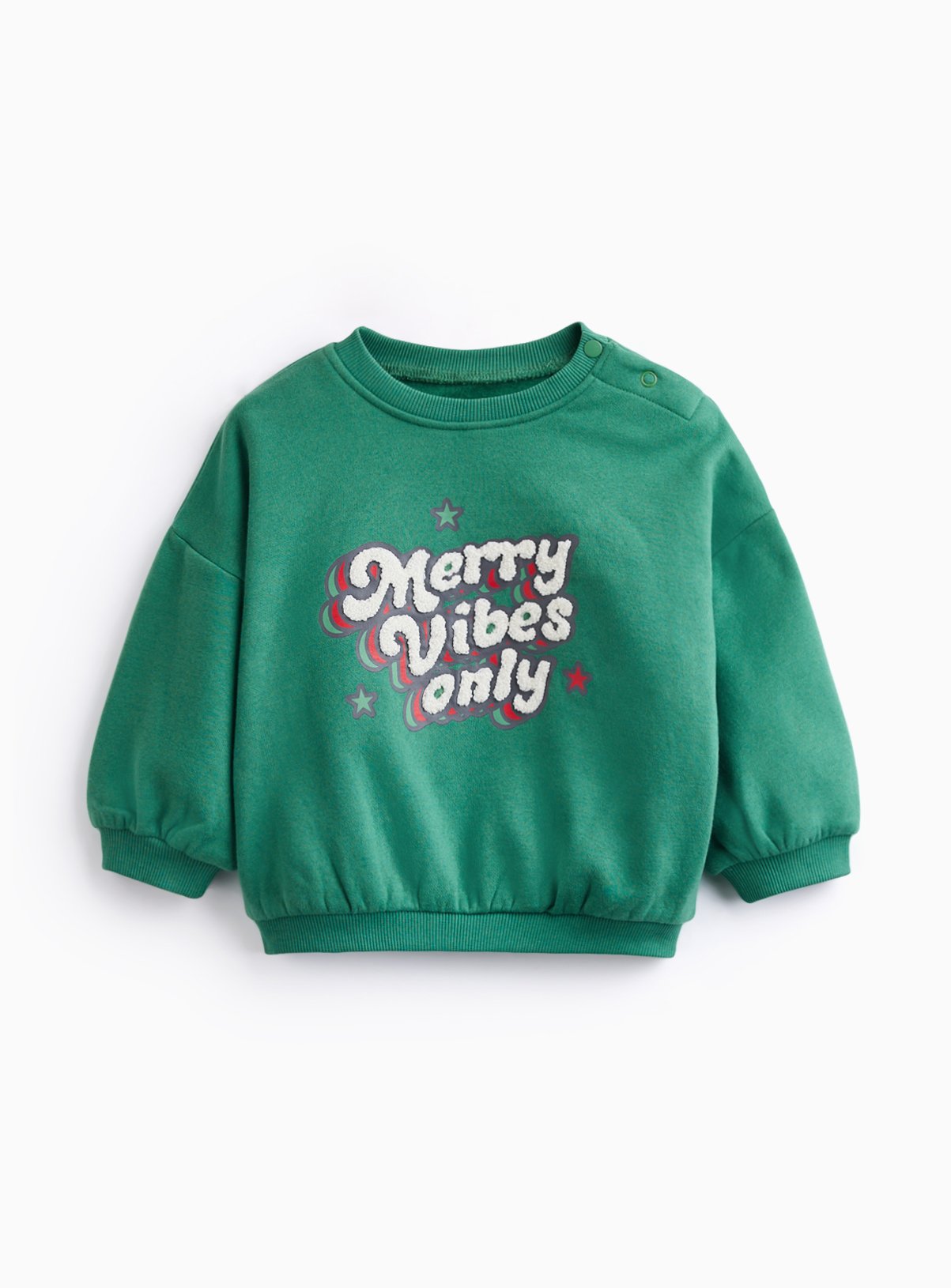 Green Merry Vibes Only Christmas Sweater 18-24 months - Image 1 thumbnail