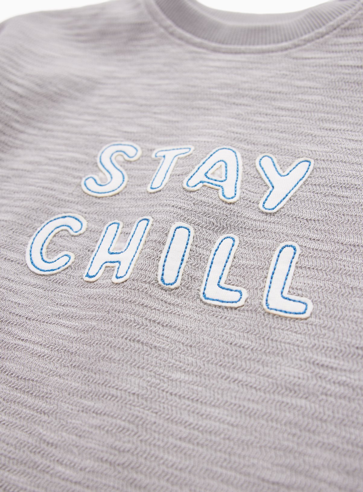 Grey Stay Chill Sweat Top 18-24 months - Image 2 thumbnail
