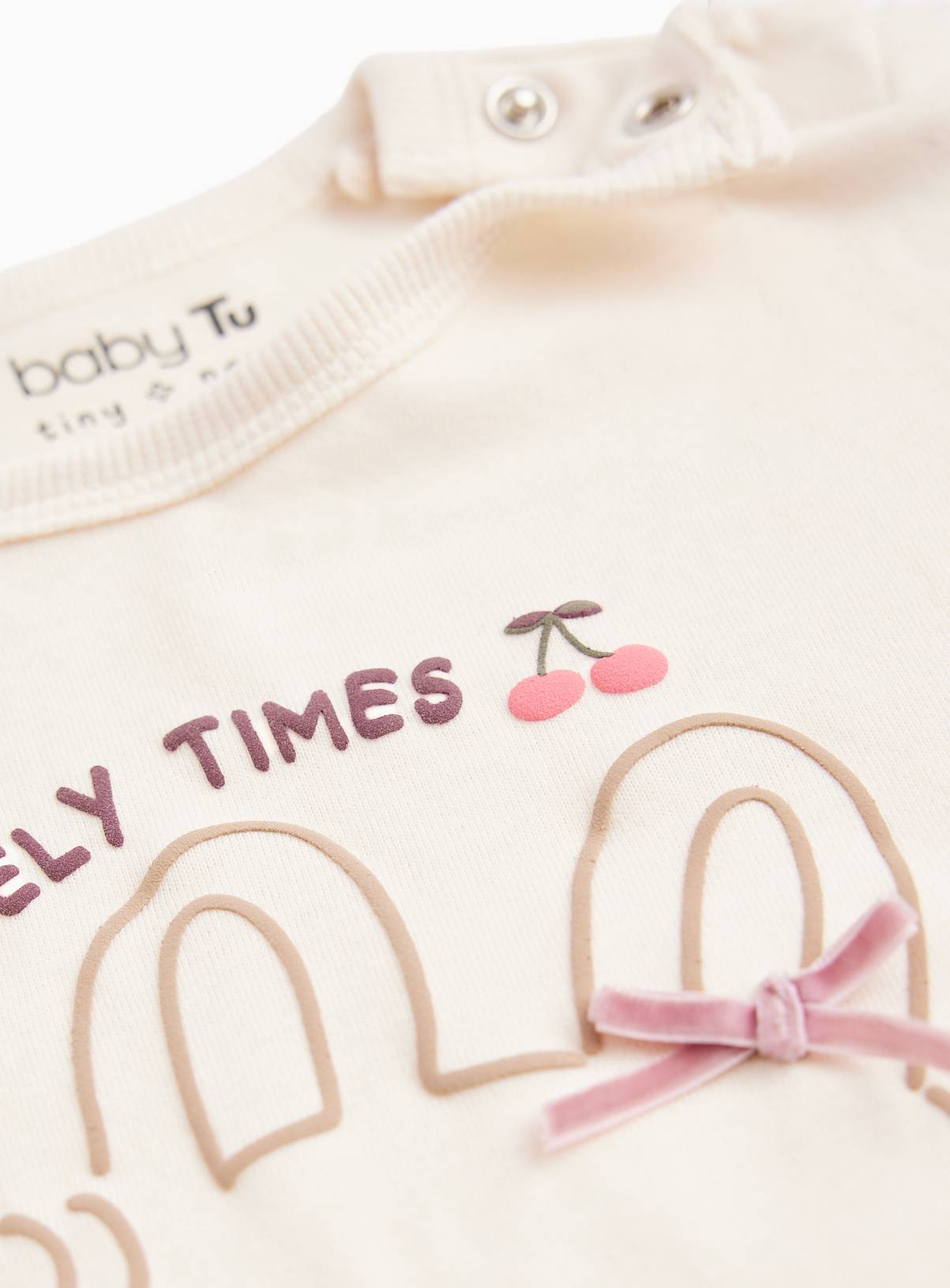Cream Bunny Long Sleeve Top 18-24 months - Image 2