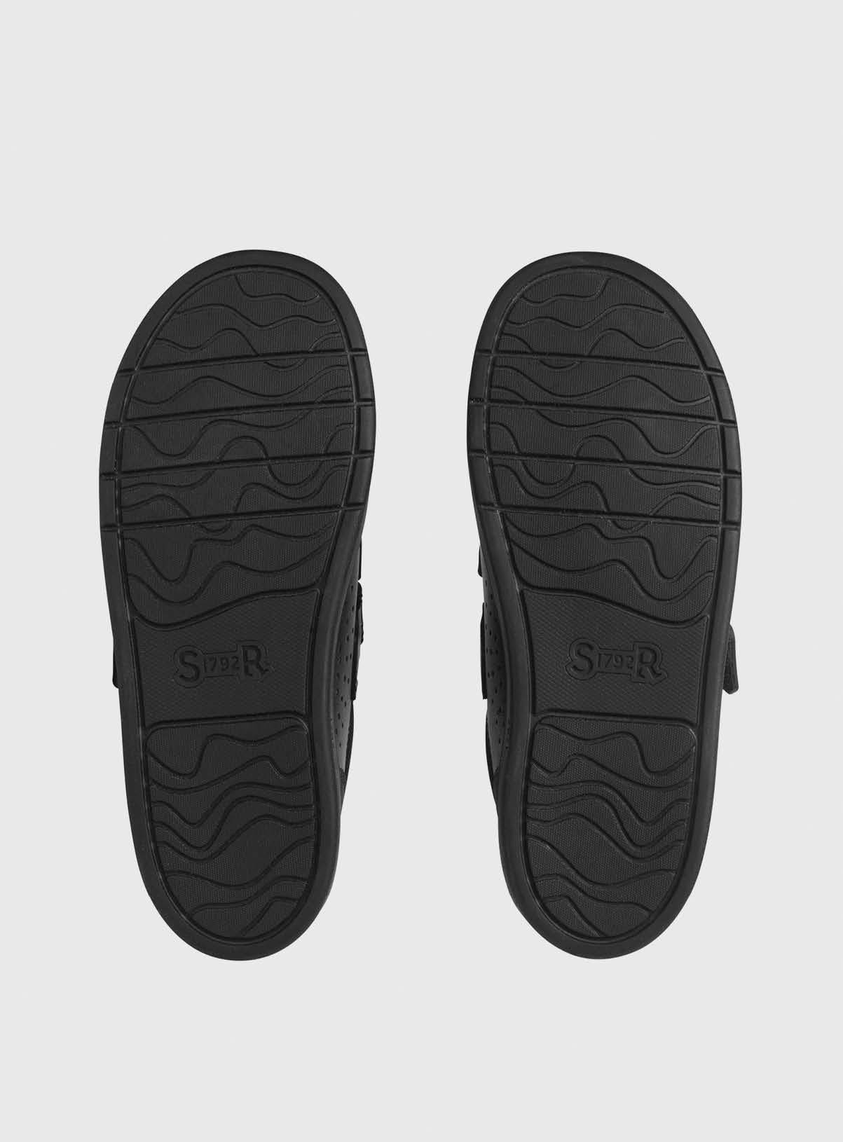 START-RITE Spider Web Black Leather School Shoes 13 Infant - Image 5