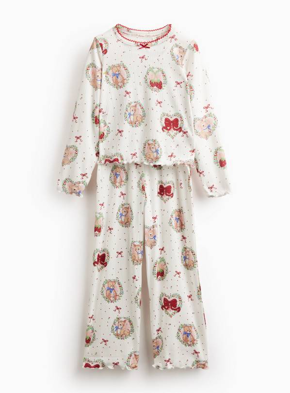 Christmas Wreath Pyjama Top & Bottoms 2-Piece Set 2-3 years