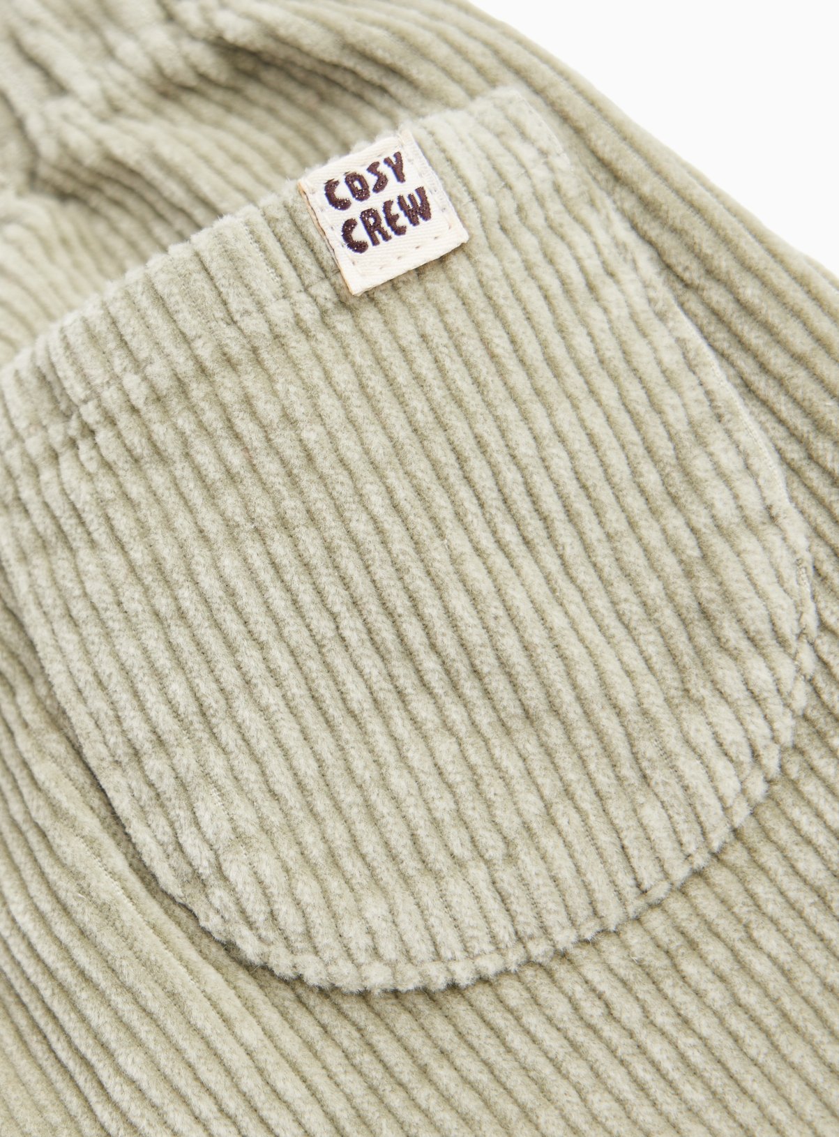Light Green Corduroy Turn-Up Trousers 3-6 months - Image 2 thumbnail