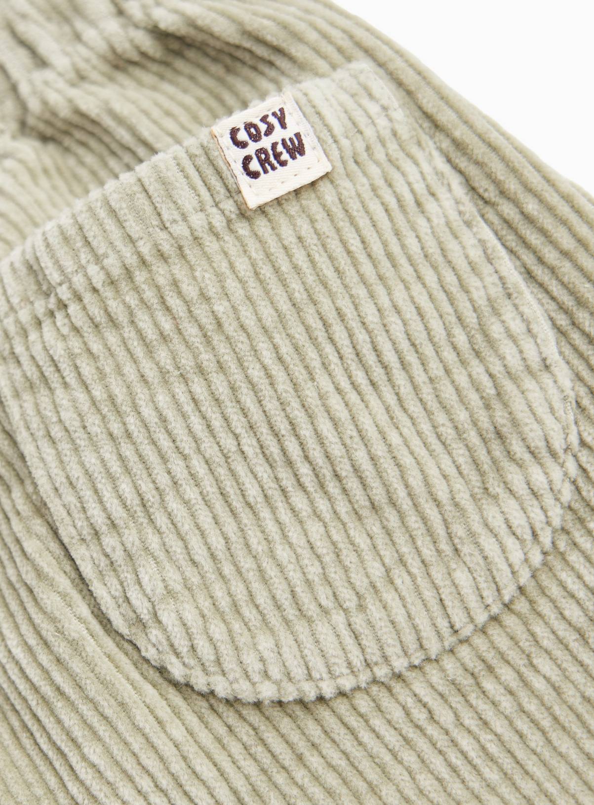Light Green Corduroy Turn-Up Trousers 3-6 months - Image 2