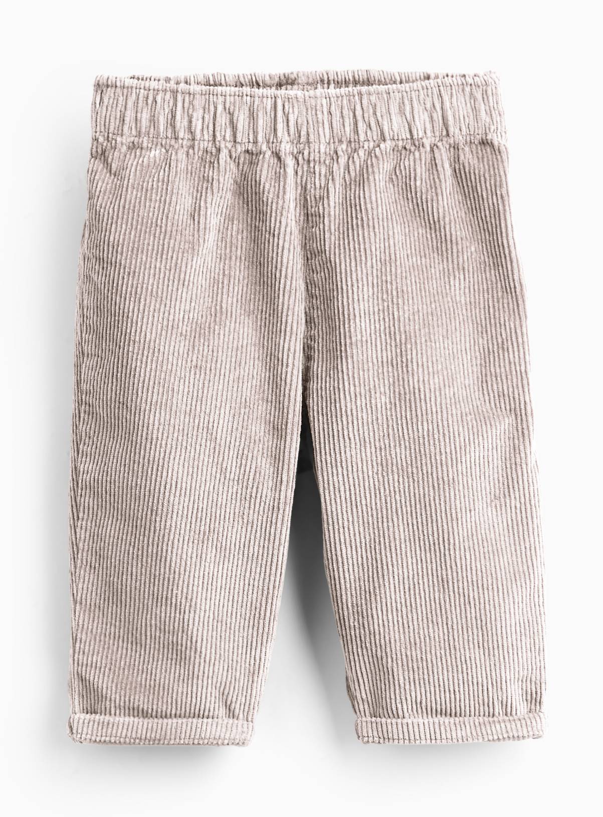 Grey Corduroy Turn-Up Trousers 3-6 months - Image 1