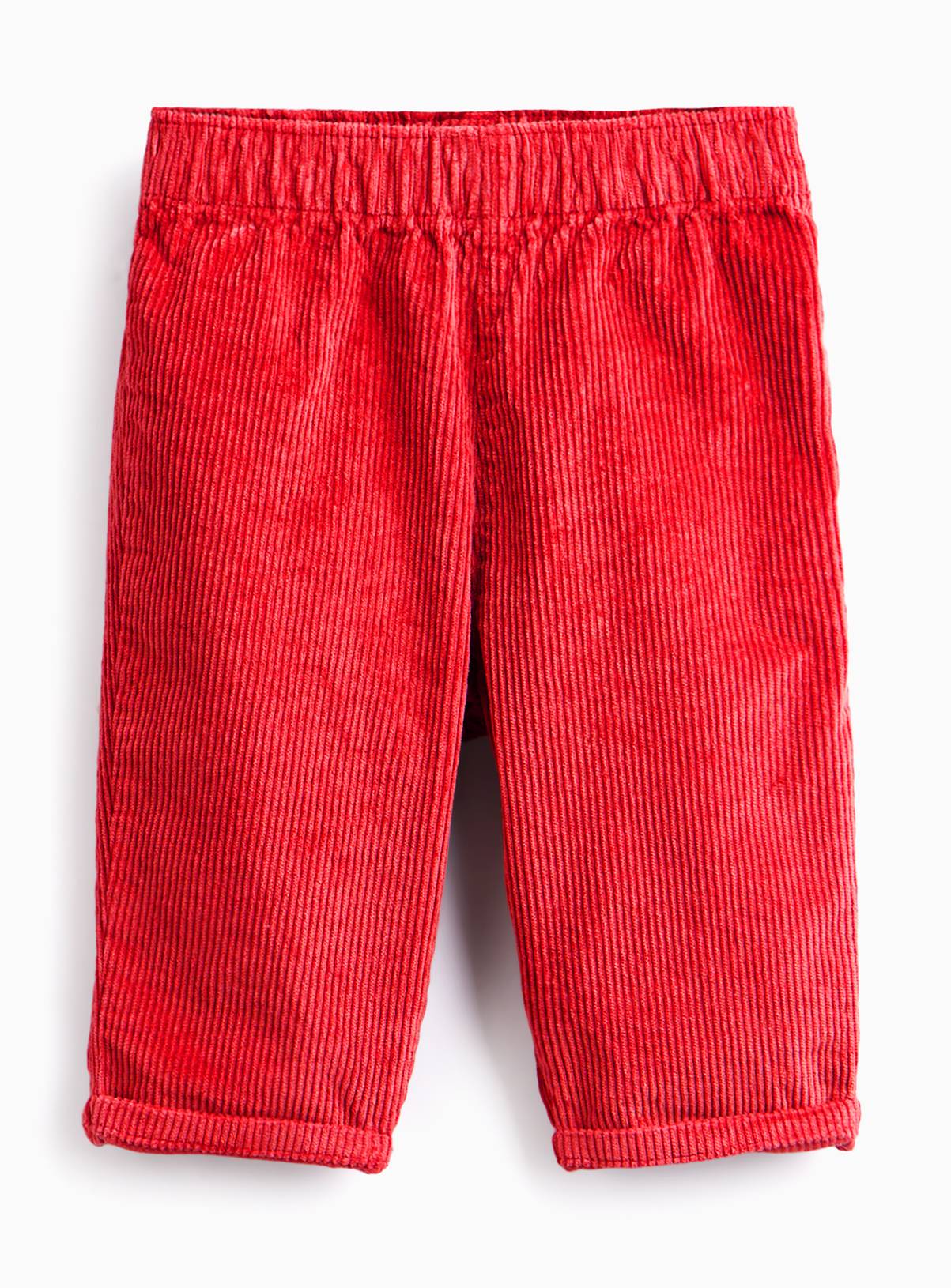 Red Corduroy Turn-Up Trousers 3-6 months - Image 1