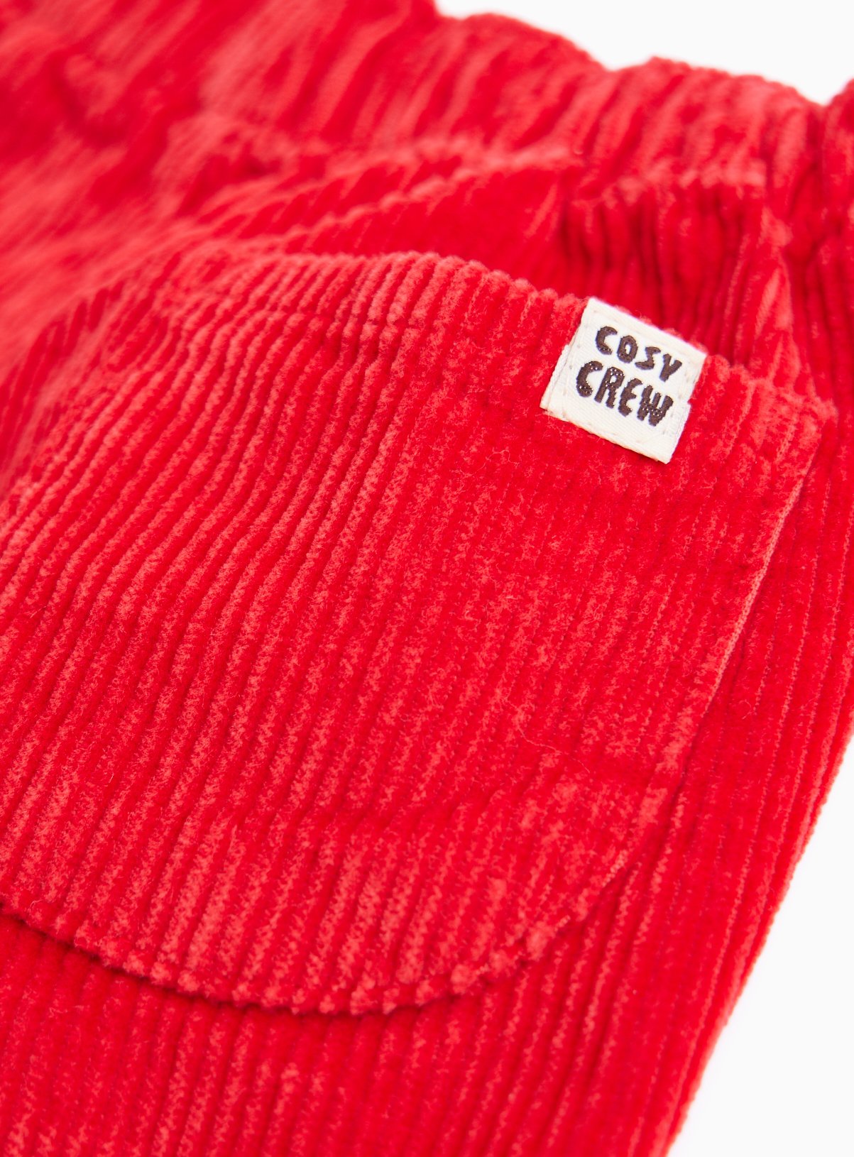 Red Corduroy Turn-Up Trousers 3-6 months - Image 2 thumbnail