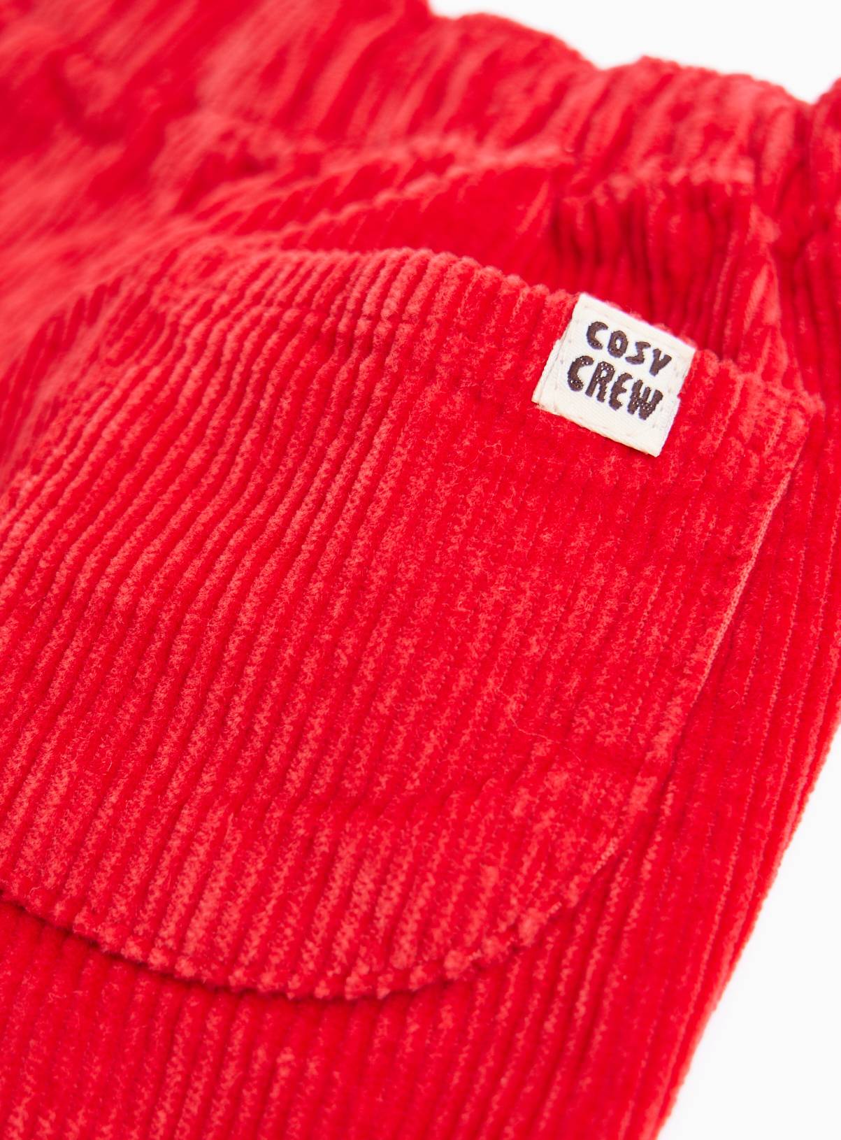 Red Corduroy Turn-Up Trousers 3-6 months - Image 2