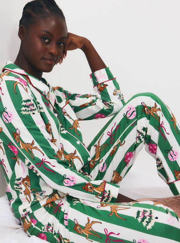 Disney Bambi Stripe Traditional Pyjamas M