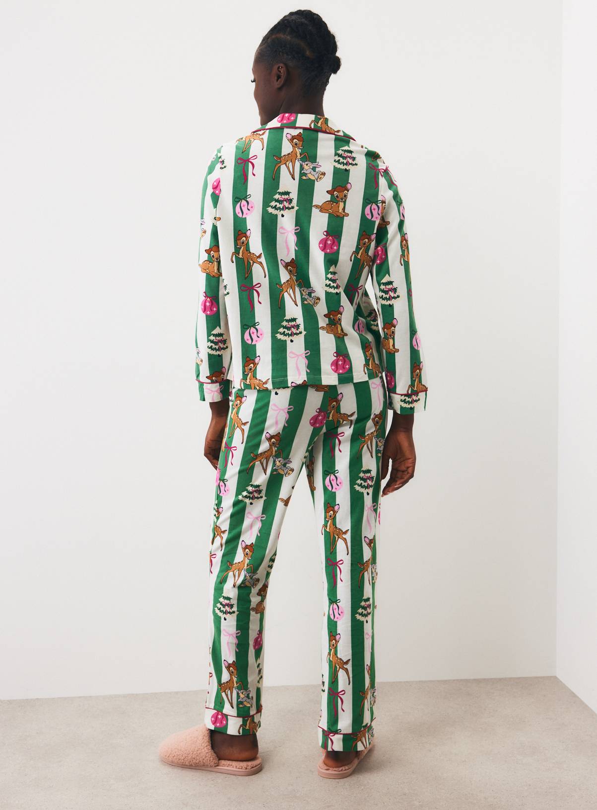 Family Matching Disney Bambi Stripe Traditional Pyjamas XS - Image 5