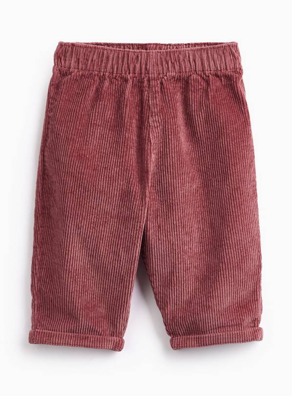 Maroon Corduroy Trousers Up to 3 mths