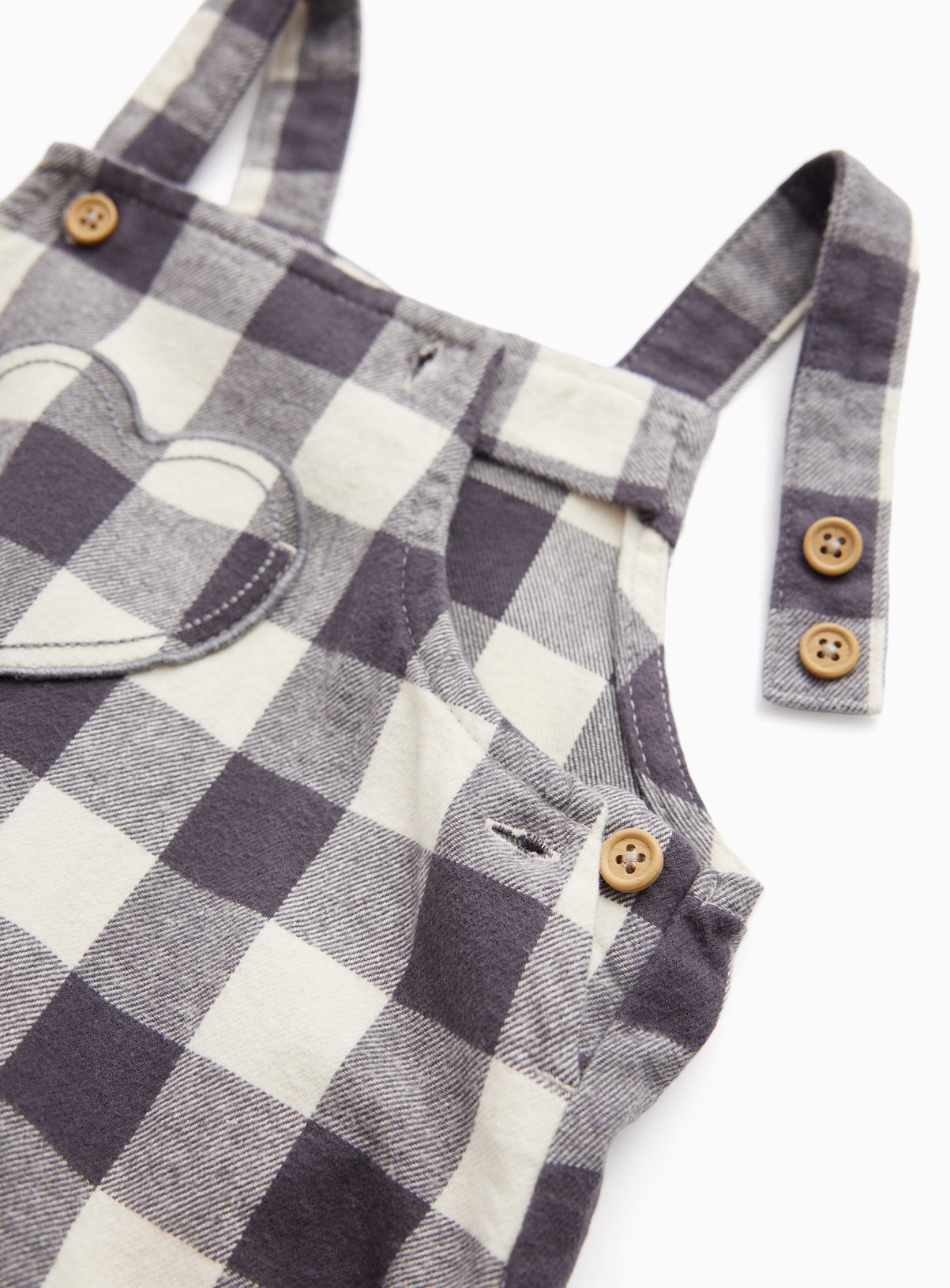 Mono Check Romper & Bodysuit Set 12-18 months - Image 2 thumbnail