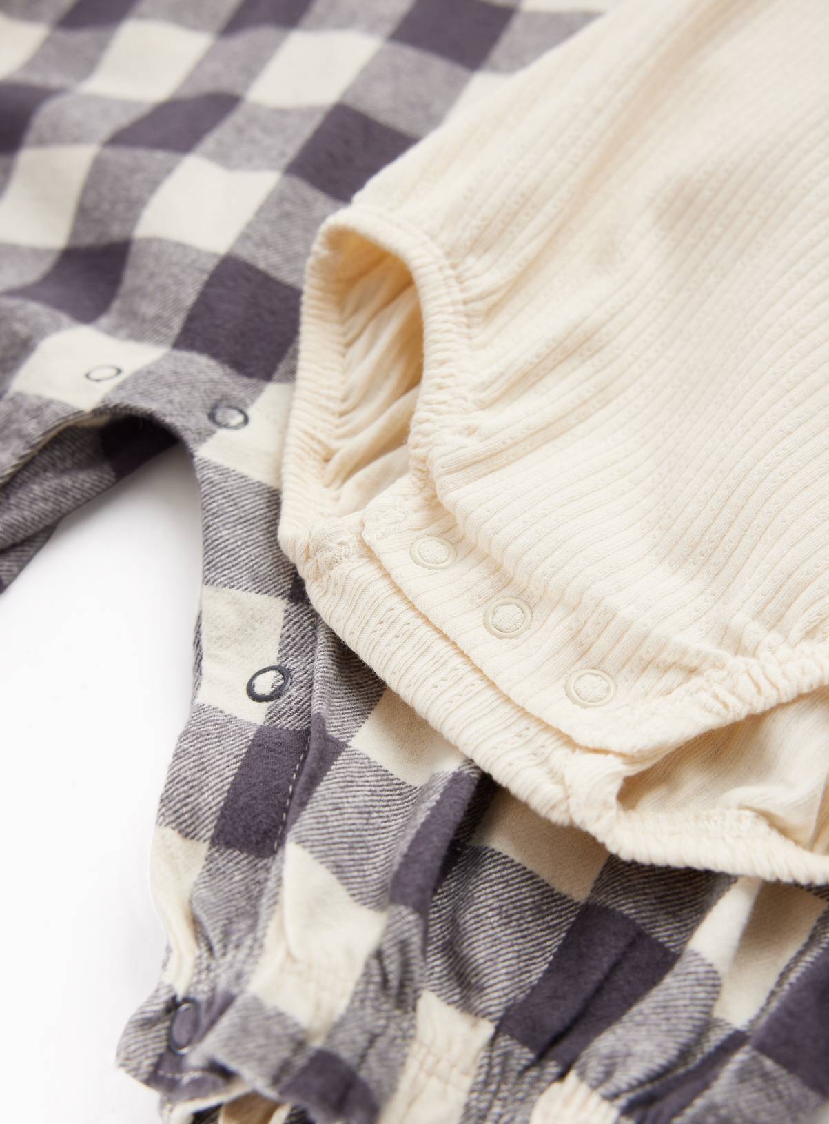 Mono Check Romper & Bodysuit Set 12-18 months - Image 3