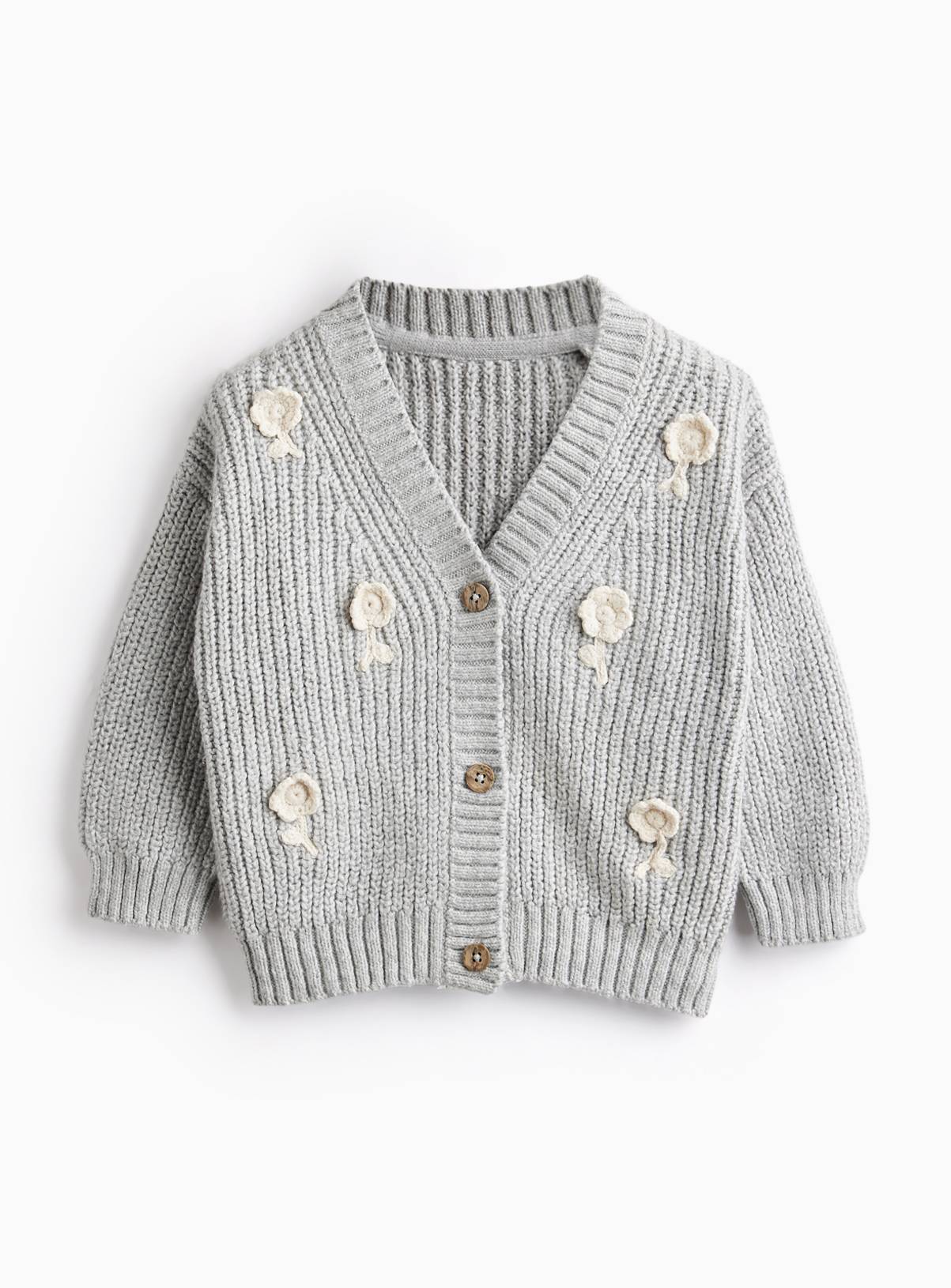 Mono Flower Cardigan Newborn - Image 1