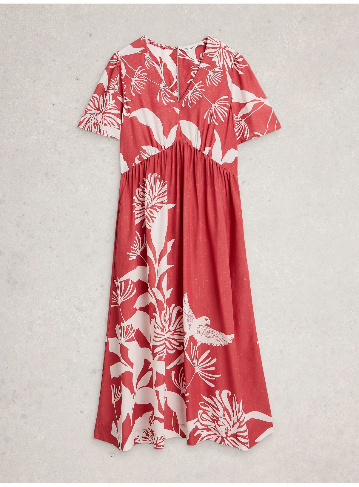 WHITE STUFF Lucy Midaxi Dress Pink Botanical 18 - Image 5 thumbnail