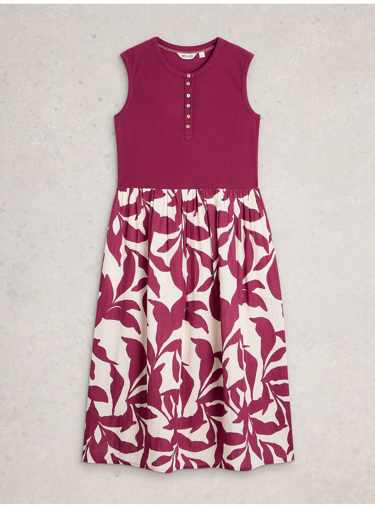 WHITE STUFF Shay Jersey Mix Dress 16 - Image 5 thumbnail