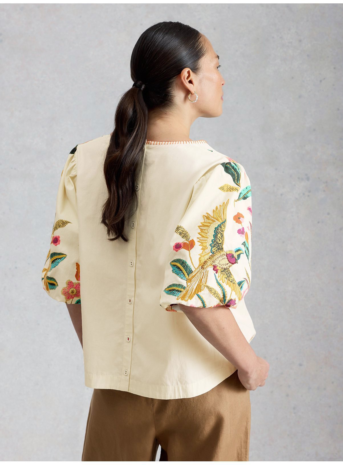 WHITE STUFF Maeve Embroidered Top 10 - Image 2 thumbnail
