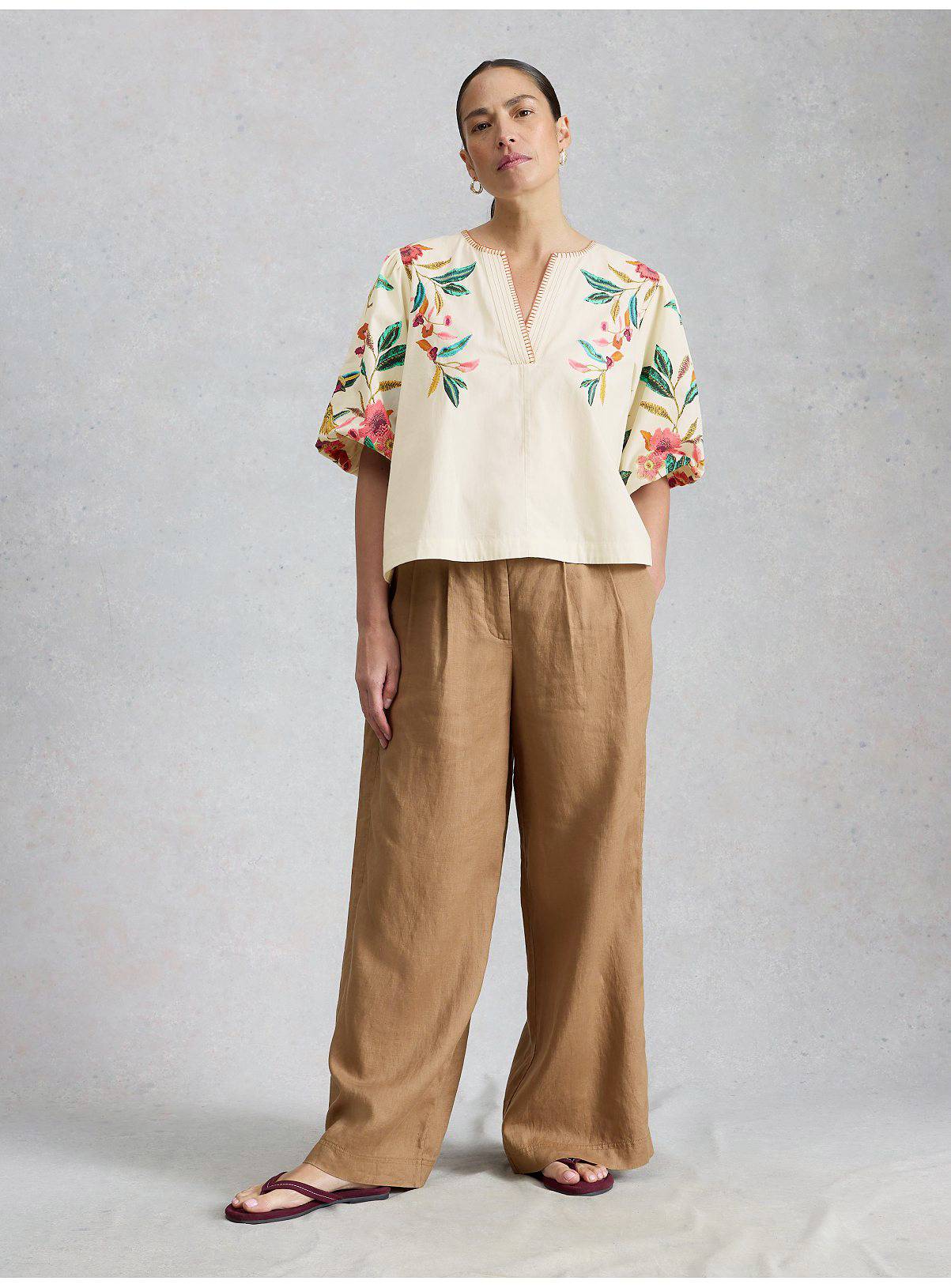 WHITE STUFF Maeve Embroidered Top 10 - Image 4