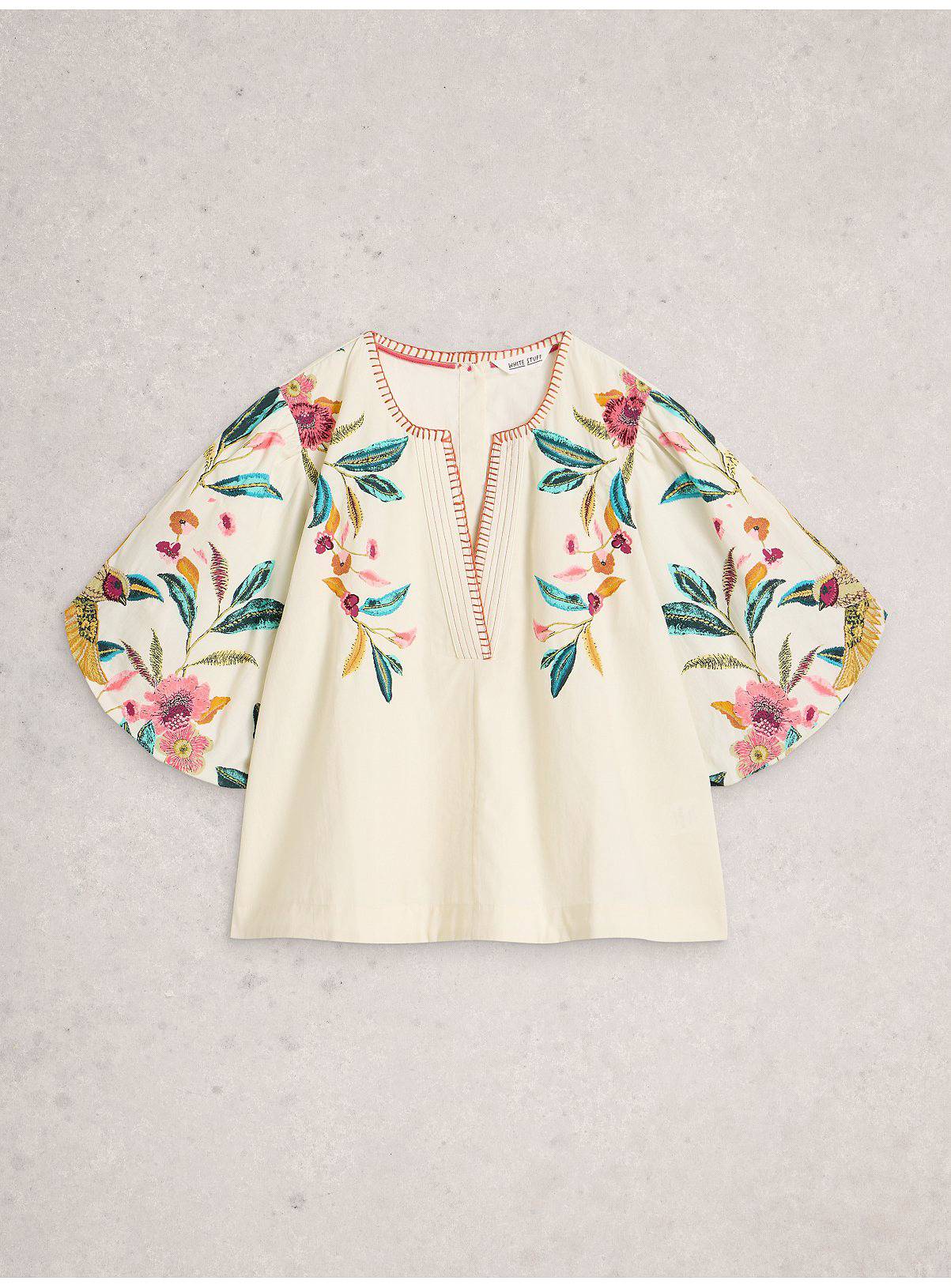 WHITE STUFF Maeve Embroidered Top 10 - Image 5