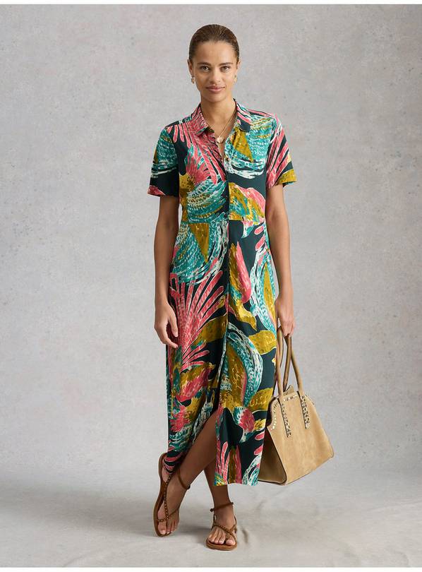 WHITE STUFF Rua Jersey Shirt Dress 18