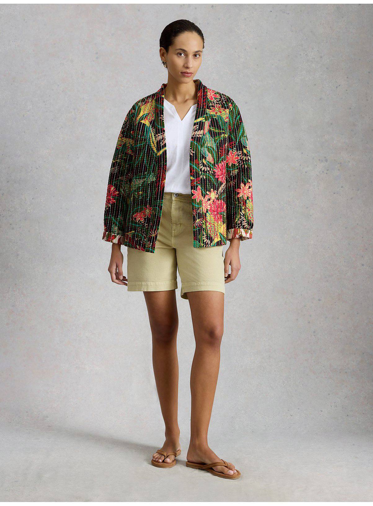 WHITE STUFF Reversible Printed Quilted Jacket 18 - Image 3