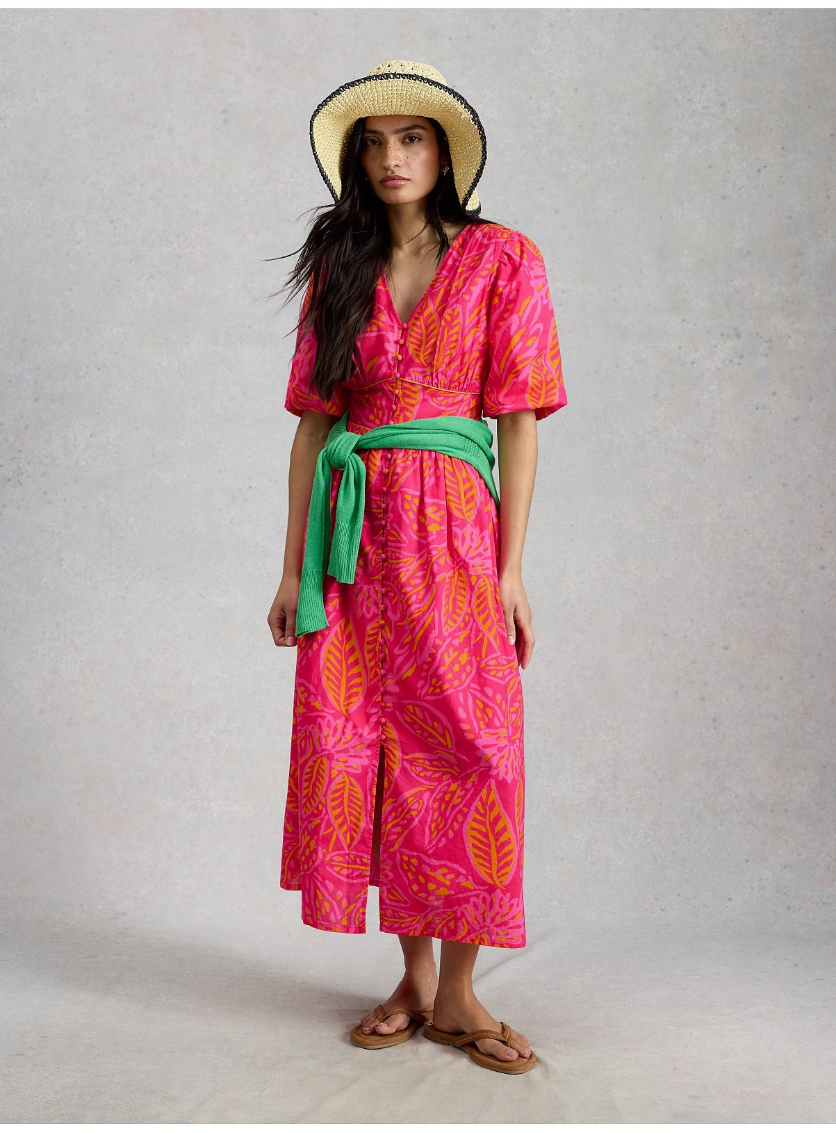 WHITE STUFF Leela Midaxi Dress 12 - Image 4 thumbnail