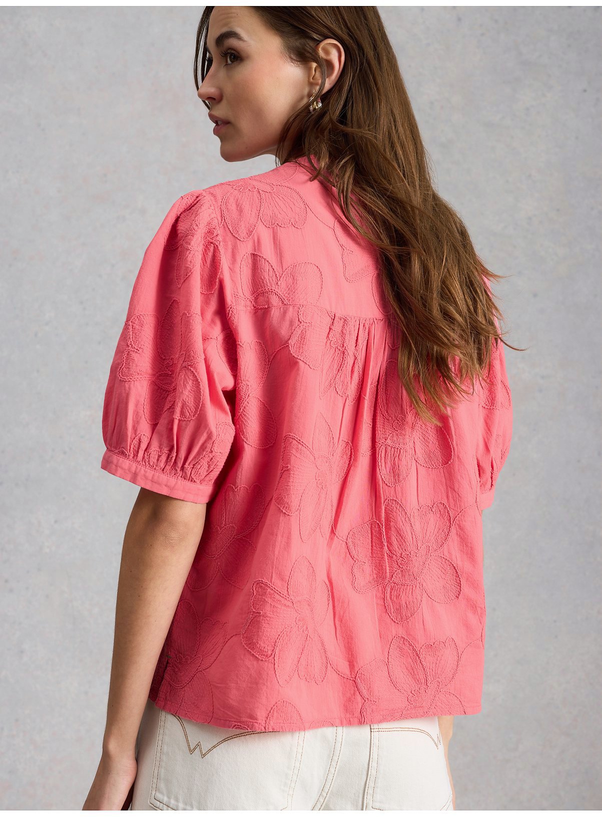 WHITE STUFF Lana Embroidered Top 18 - Image 2 thumbnail