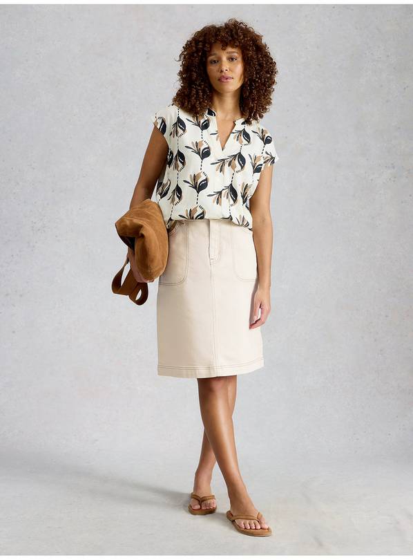 WHITE STUFF Tia Denim Skirt 8