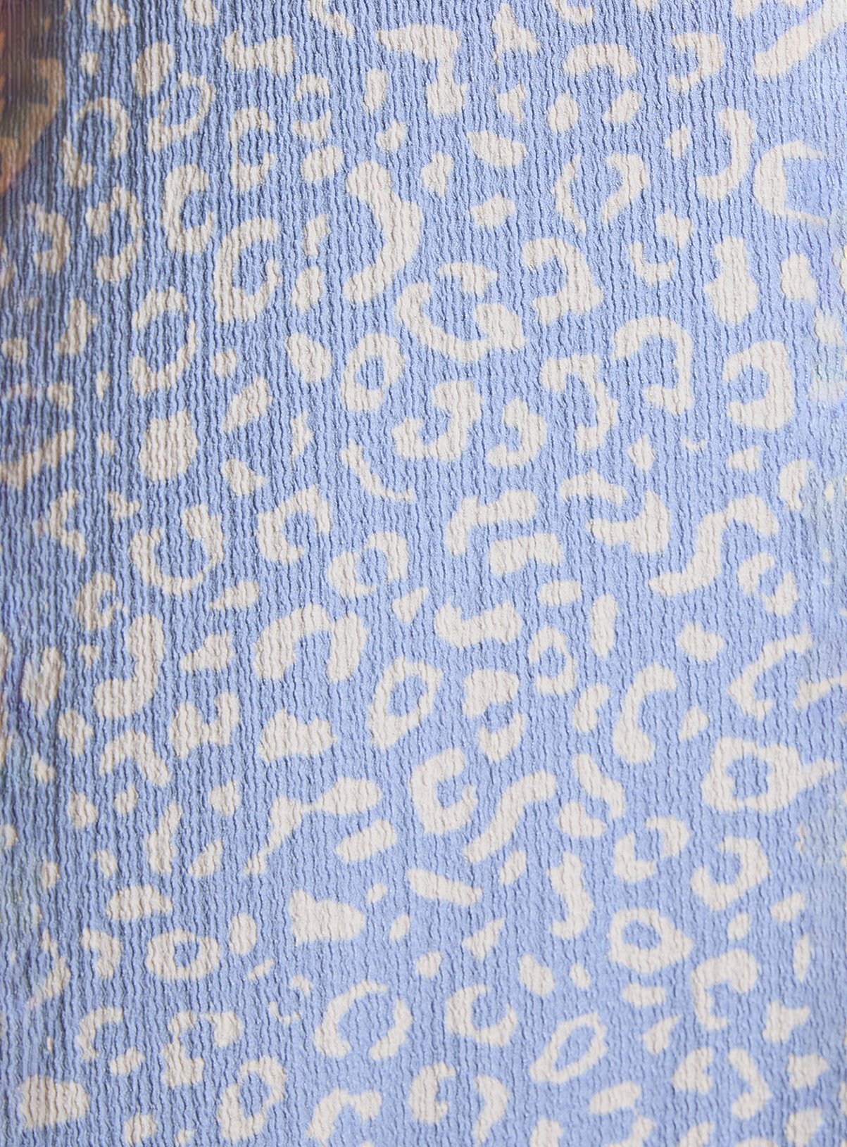 DOROTHY PERKINS Blue Leopard Tie Back Tiered Jersey Midi Dress 16 - Image 4 thumbnail