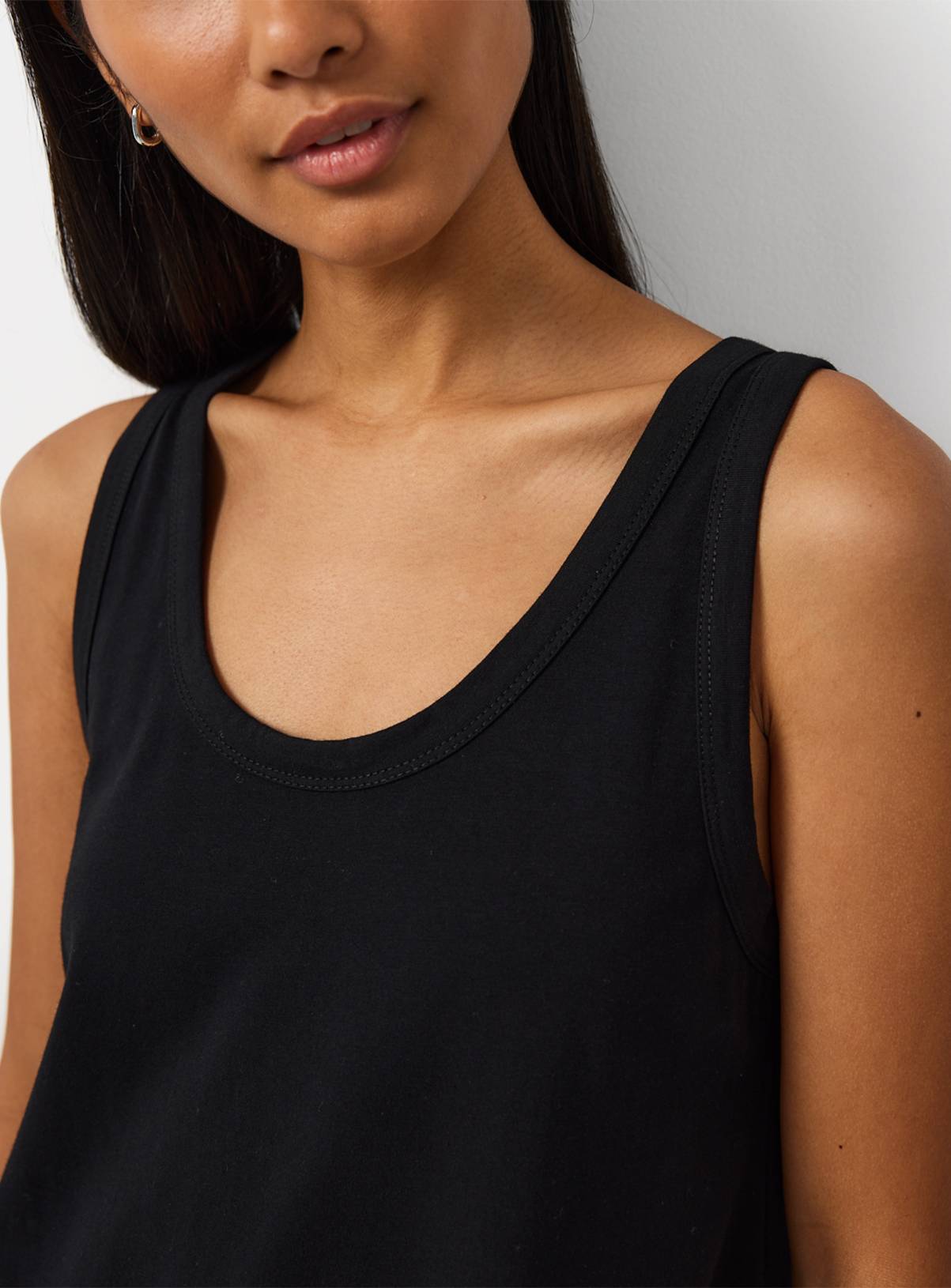 Black Jersey Mini Panel Dress 6 - Image 3