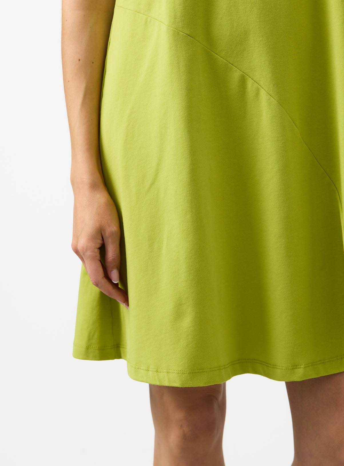 Lime Jersey Mini Panel Dress 8 - Image 3