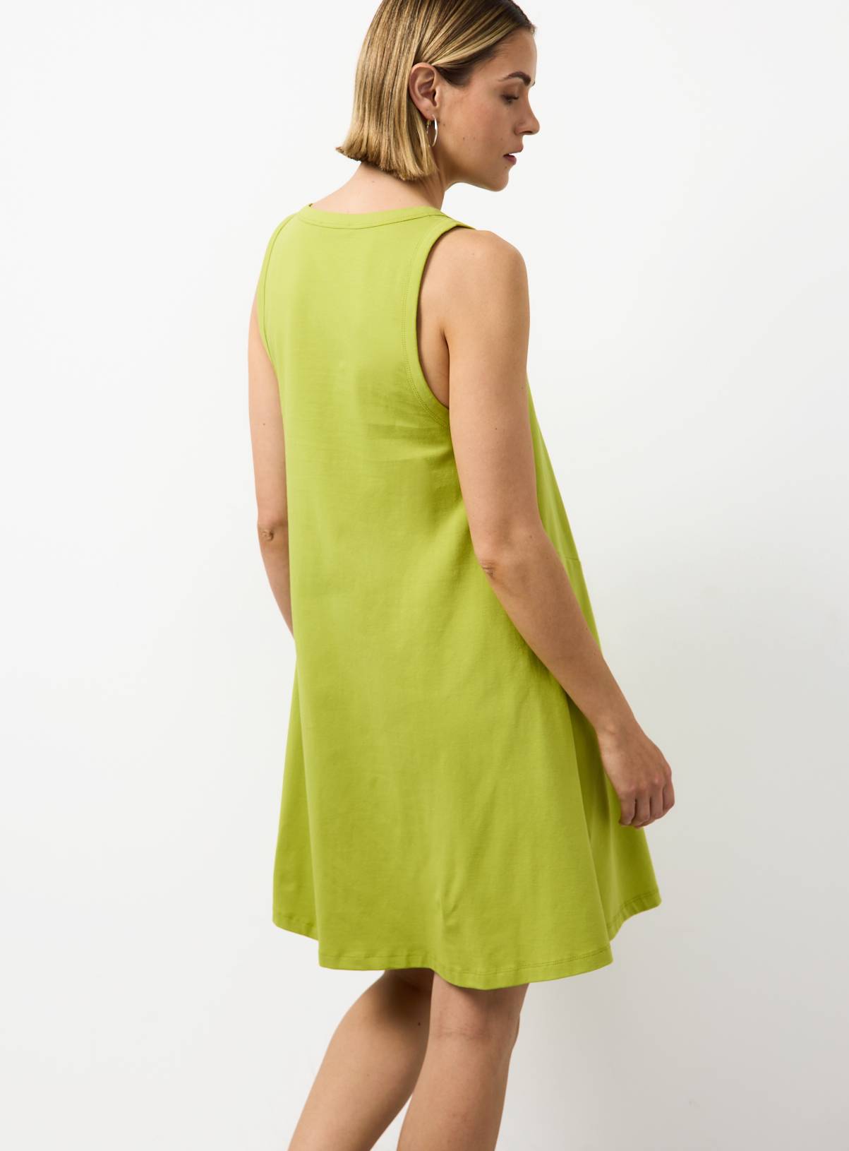 Lime Jersey Mini Panel Dress 8 - Image 4