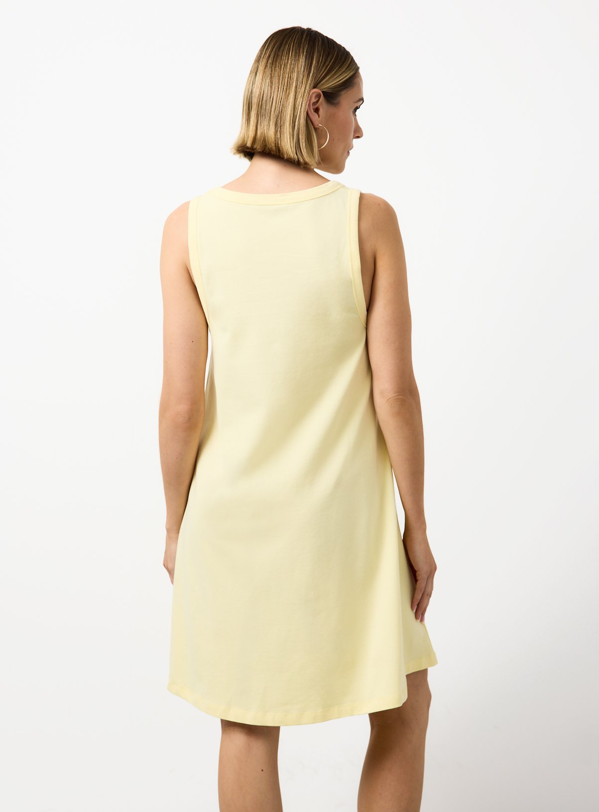 Yellow Jersey Mini Panel Dress 8 - Image 4 thumbnail