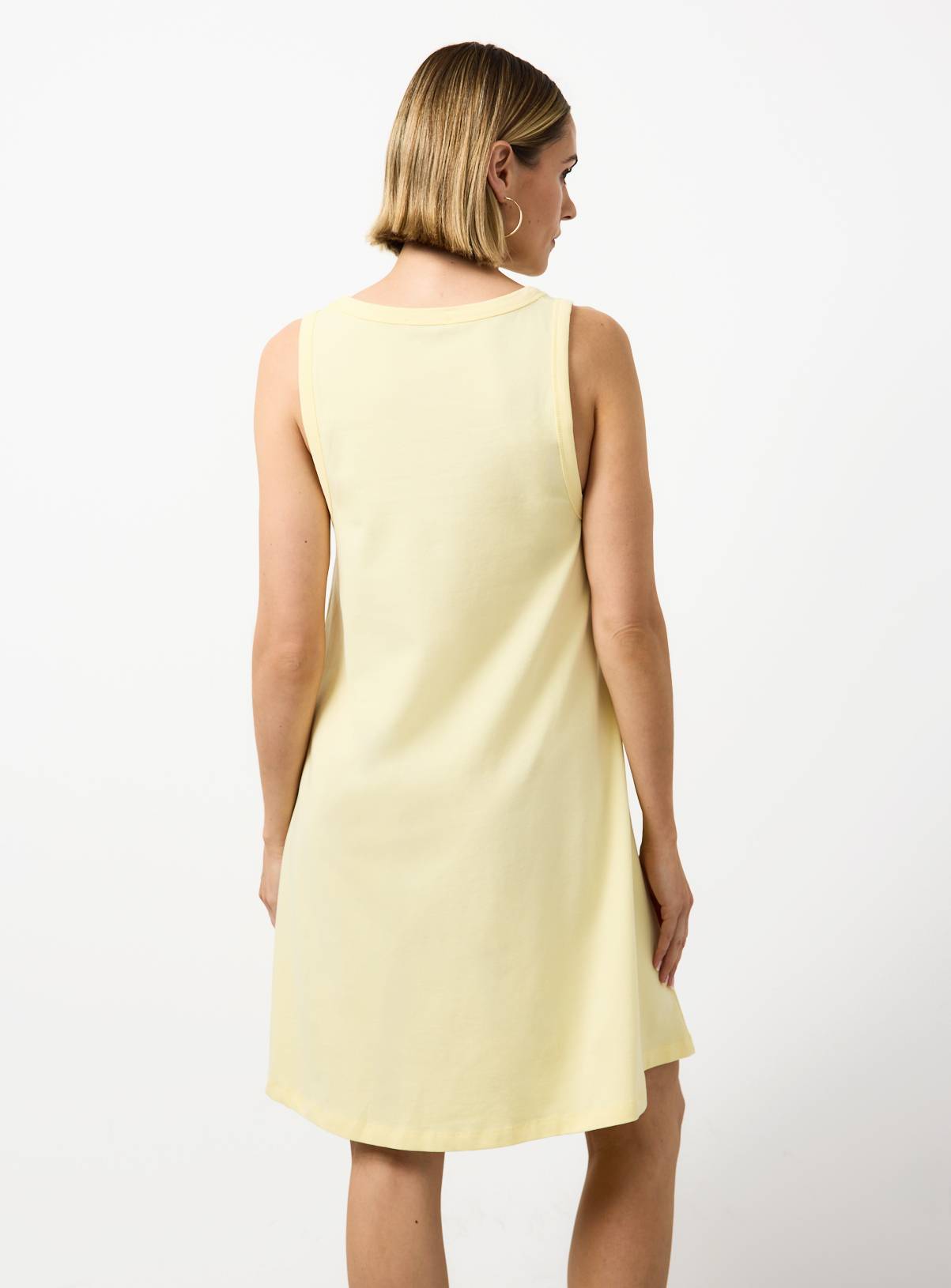 Yellow Jersey Mini Panel Dress 8 - Image 4