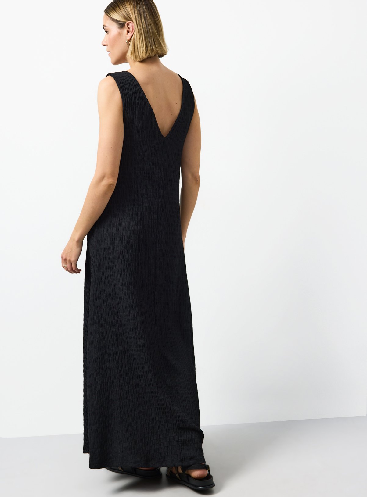 Black Jersey Maxi Pocket Dress 8 - Image 4 thumbnail