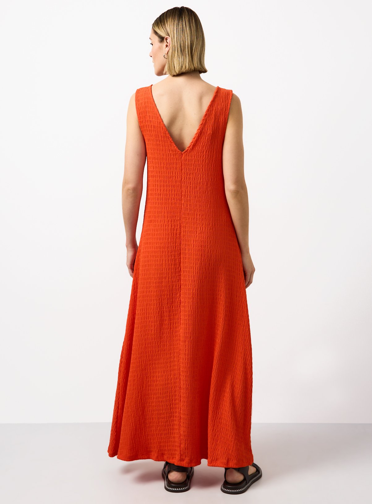 Orange Jersey Maxi Pocket Dress 8 - Image 3 thumbnail