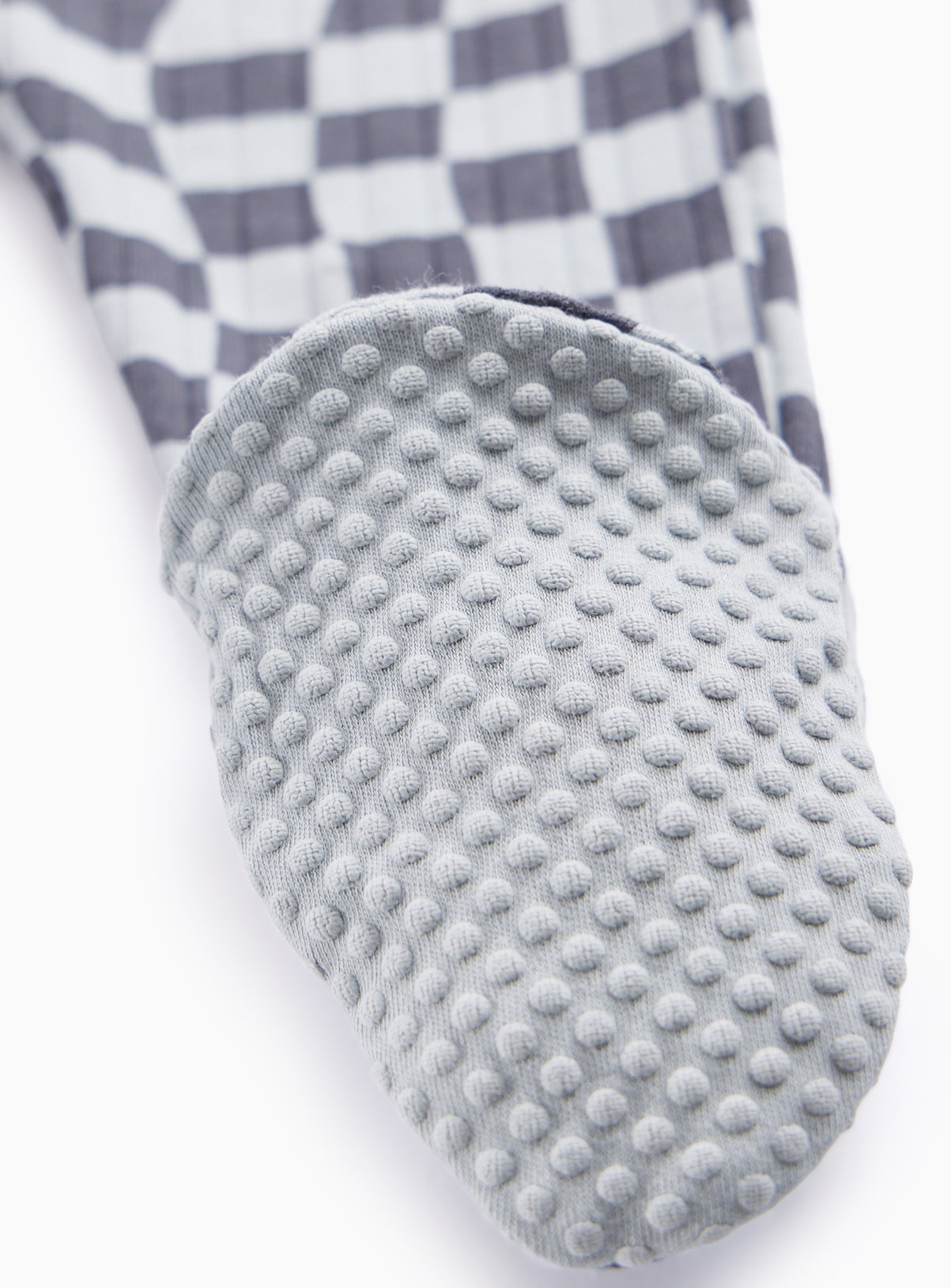 Carved Stripe & Checkerboard Sleepsuits 3-Pack Up to 1 mth - Image 2 thumbnail