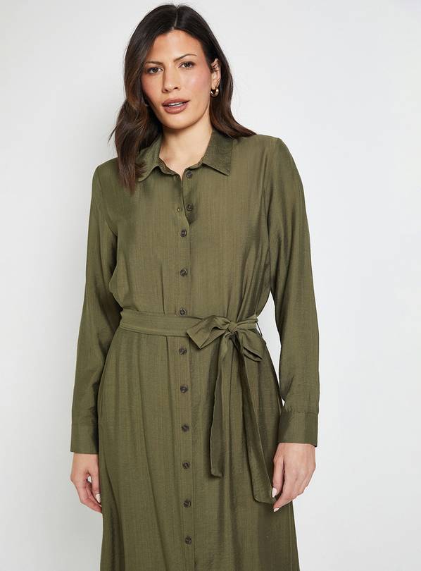 WALLIS Collared Button Through Shirt Dress 18