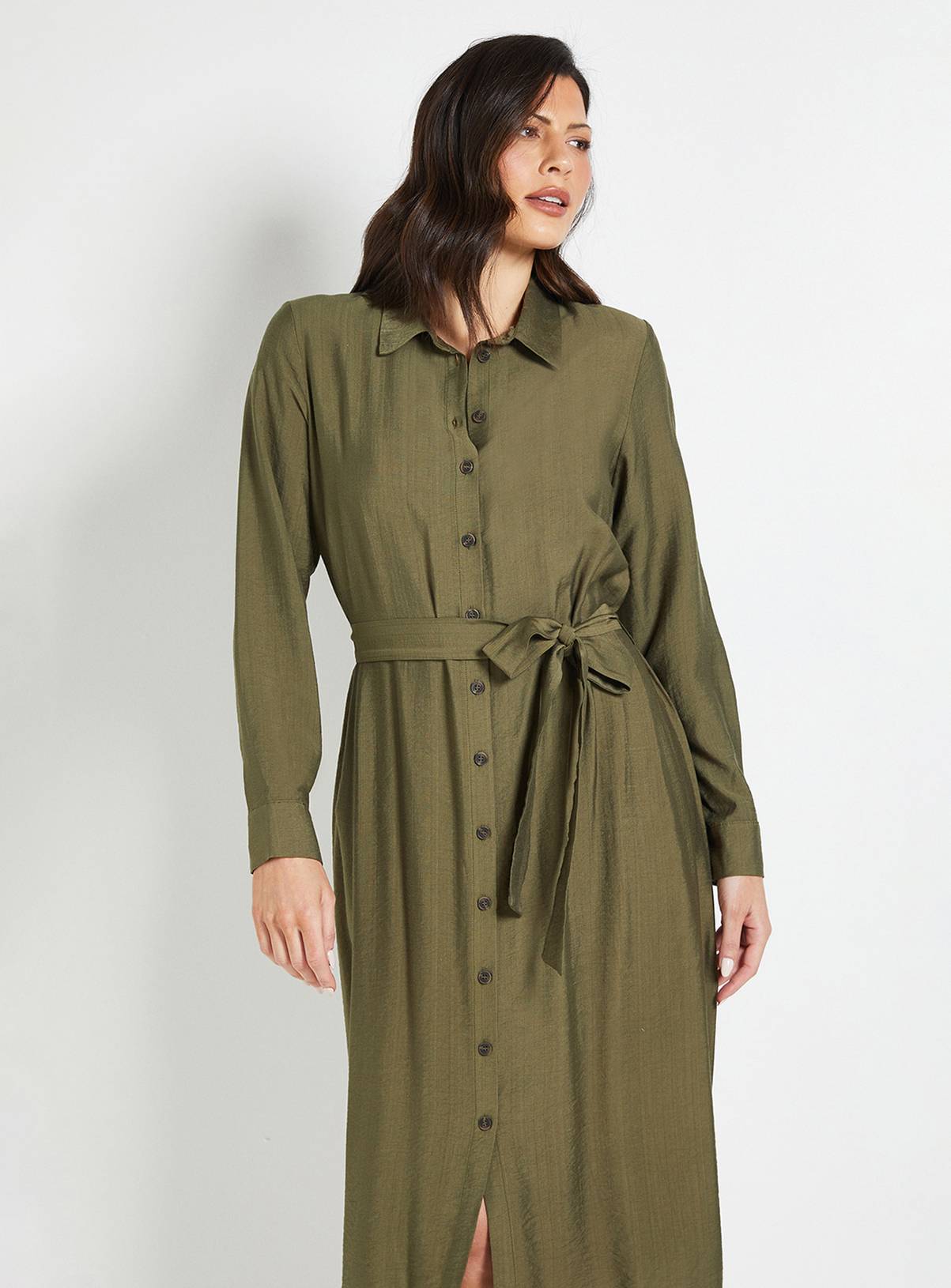WALLIS Collared Button Through Shirt Dress 14 - Image 2