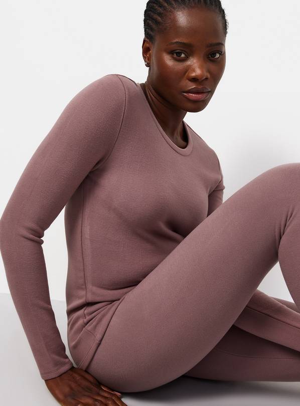 Pink Thermal Fleece Long Sleeve Top S