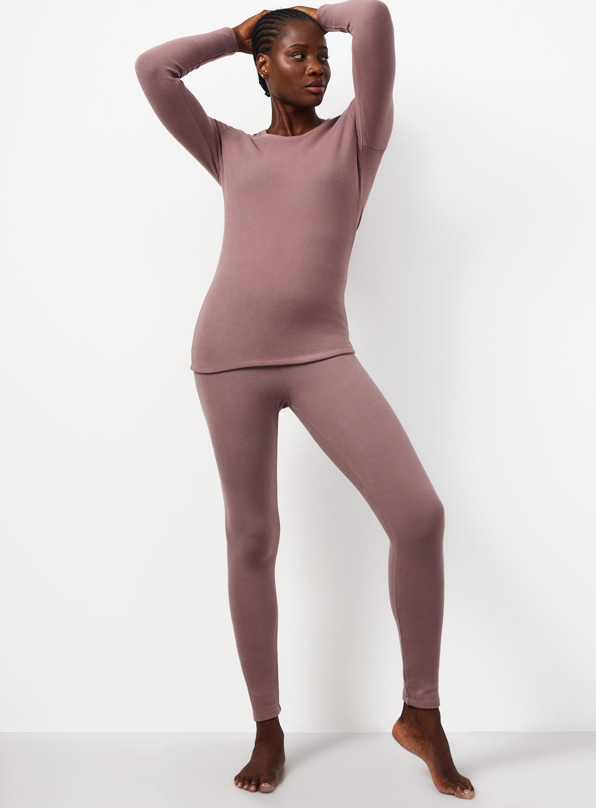 Pink Thermal Fleece Long Sleeve Top L - Image 2 thumbnail