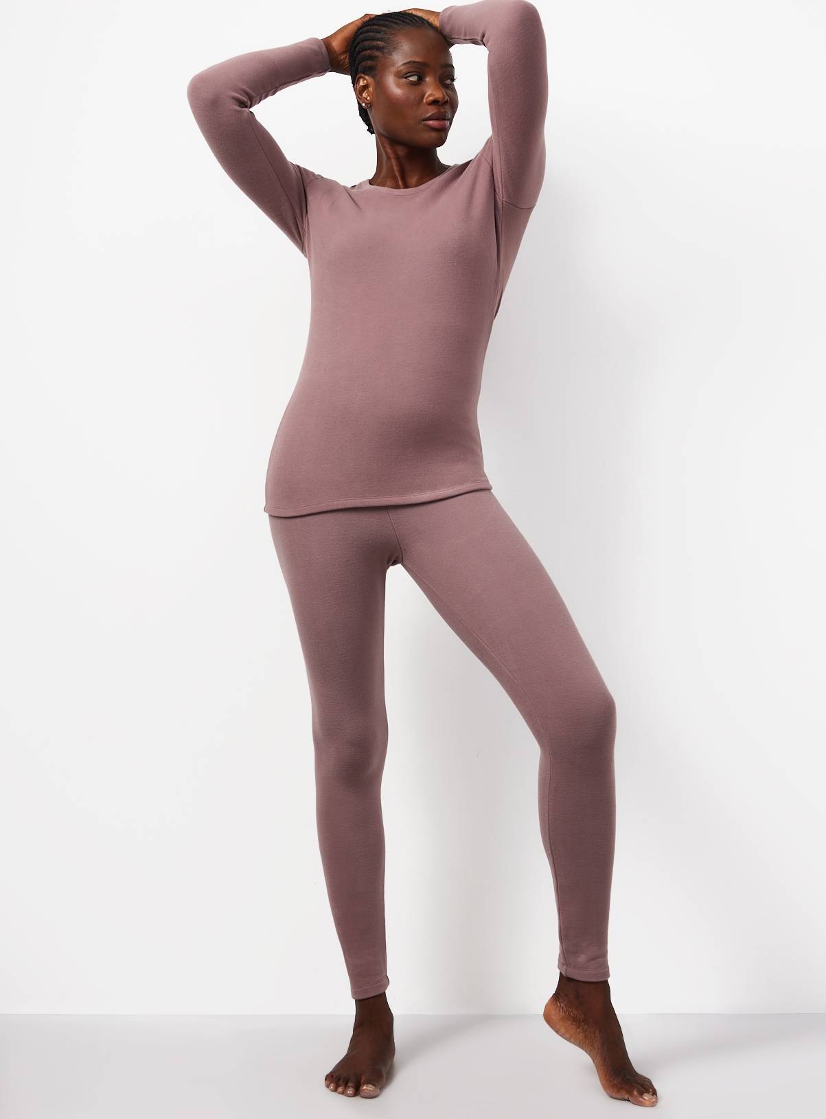 Pink Thermal Fleece Long Sleeve Top L - Image 2
