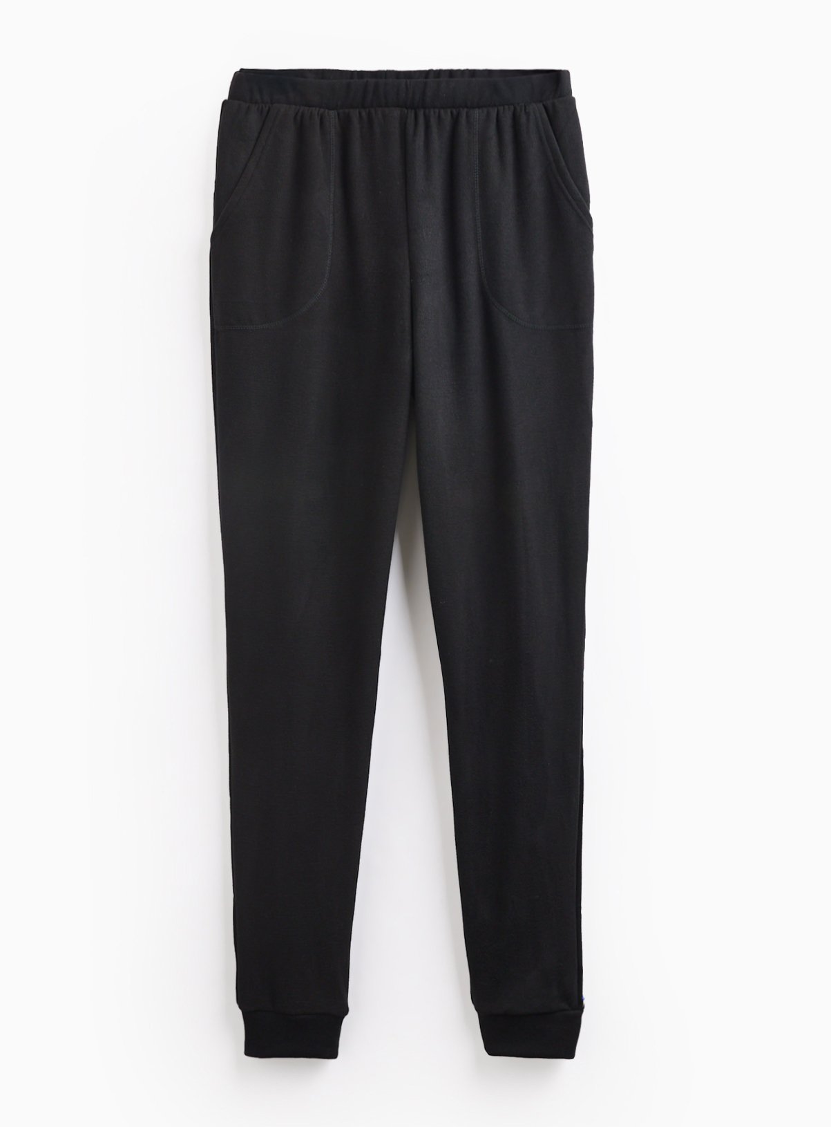 Black Brushed Fleece Relaxed Thermal Jogger L - Image 3 thumbnail