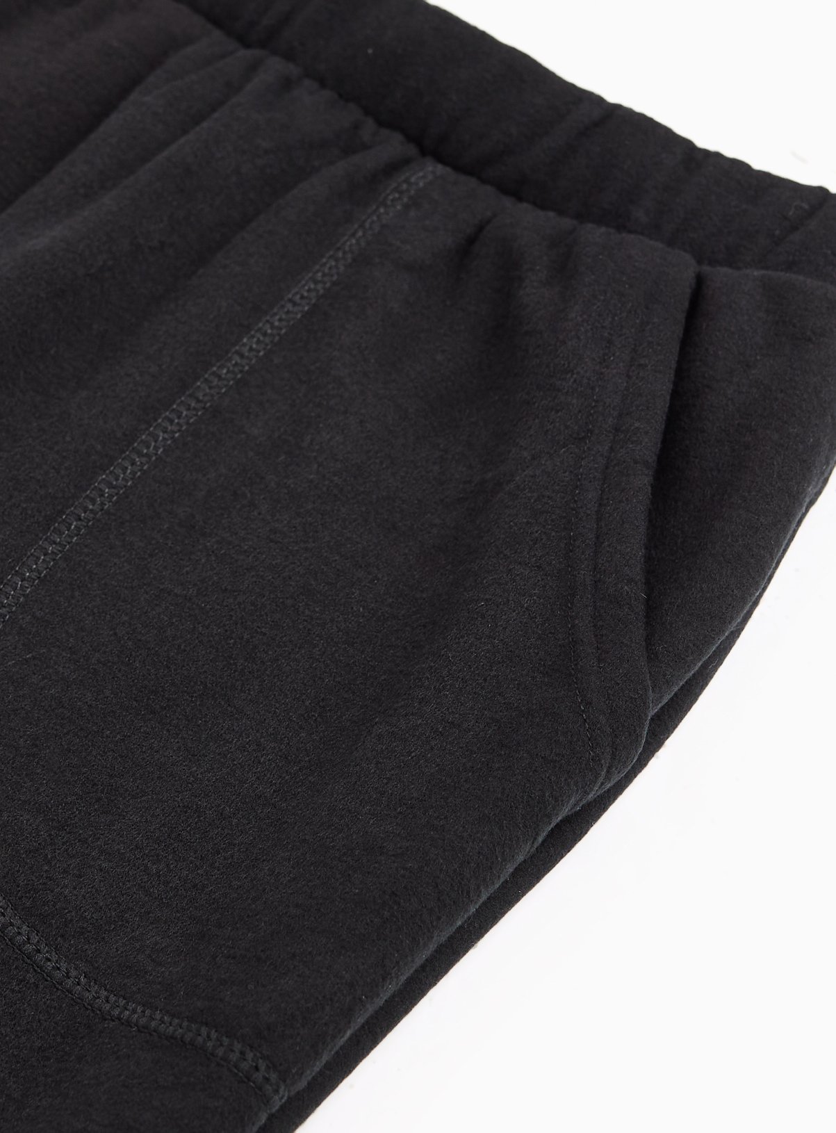 Black Brushed Fleece Relaxed Thermal Jogger L - Image 4 thumbnail