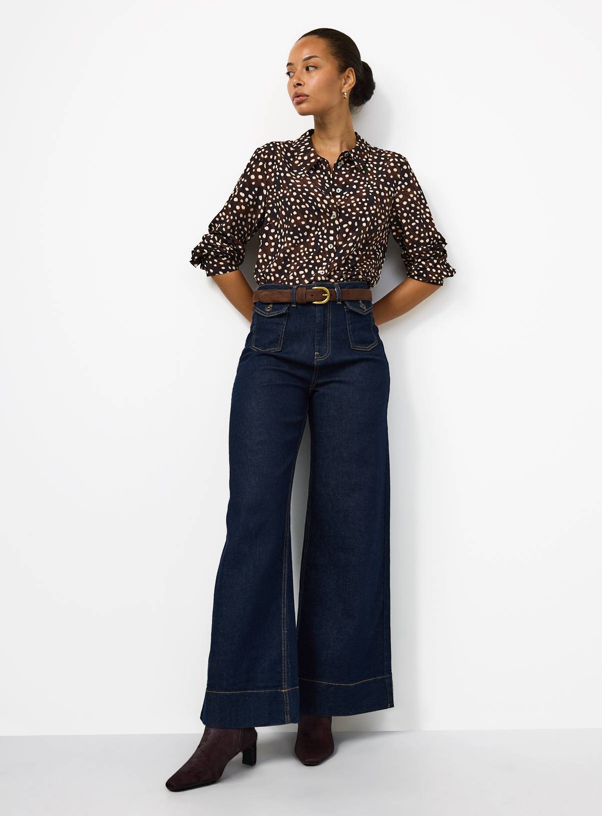 Brown Deer Print Shirt 22 - Image 2