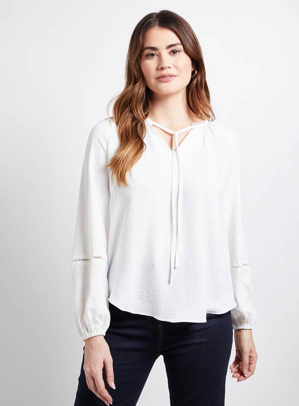 WALLIS Scallop Trim Gathered Raglan Top 14