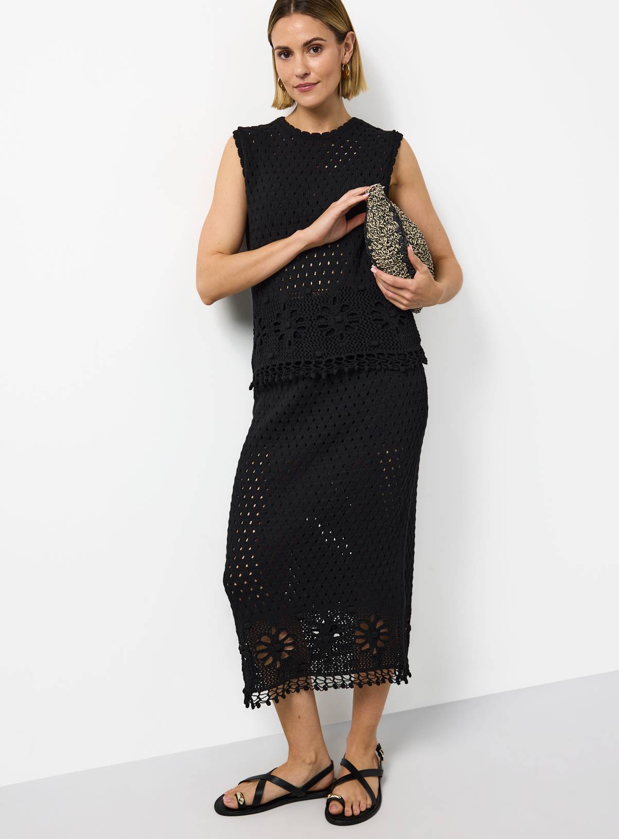 Black Crochet Co-ord Top 16 - Image 2