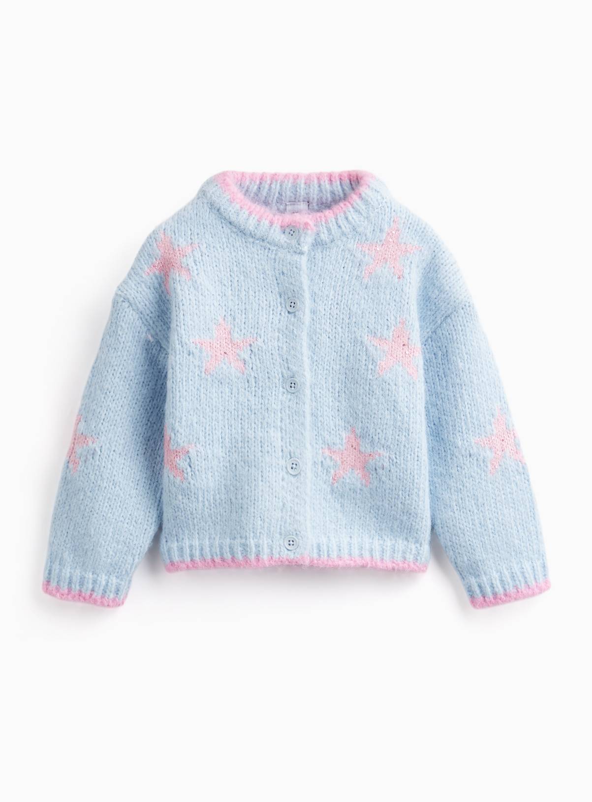 Stars Sequin Cardigan 5-6 years - Image 1