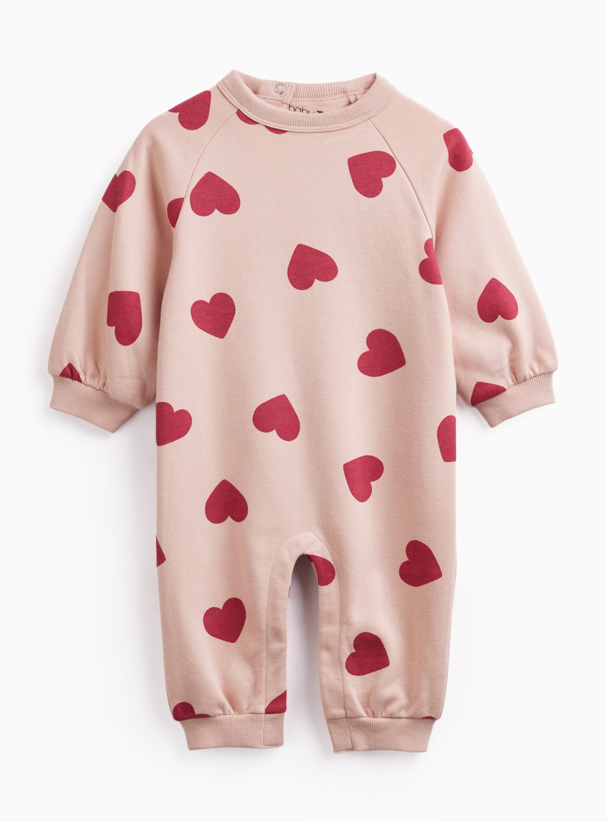 Heart All-Over Print Sweat Romper 6-9 months - Image 1 thumbnail