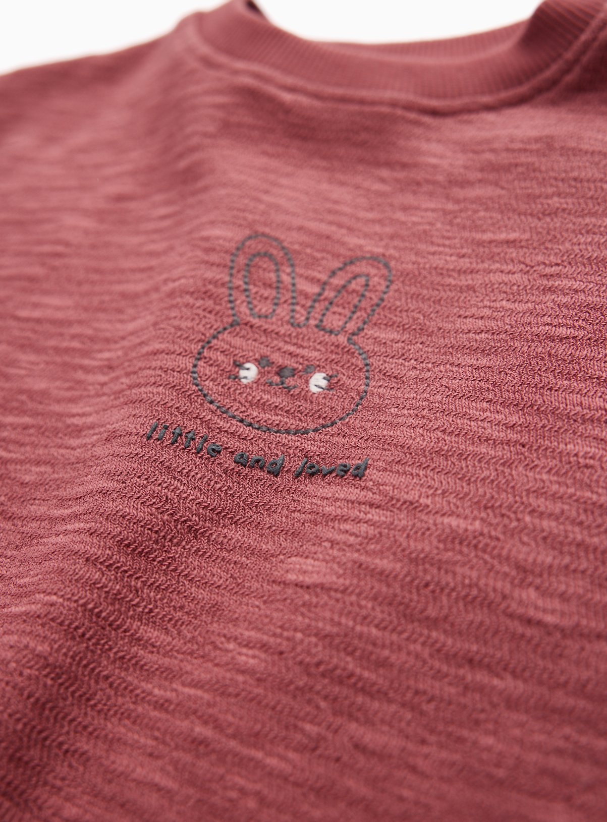 Pink Bunny Sweatshirt 3-6 months - Image 2 thumbnail