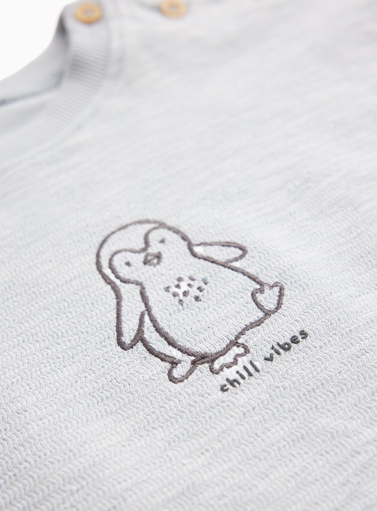Grey Penguin Graphic Heavyweight Top 12-18 months - Image 2 thumbnail